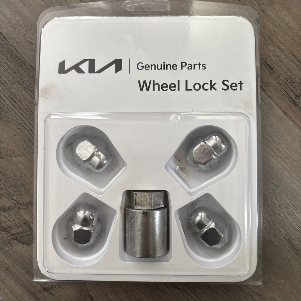 KIA GENUINE PARTS WHEEL LOCK SET ORIGINAL PKG UNSEALED PROTECT AGAINST THEFT